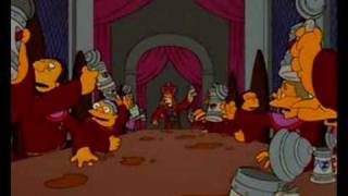 The Stonecutters Song  Das Lied der Steinmetze Simpsons [upl. by Ezri813]