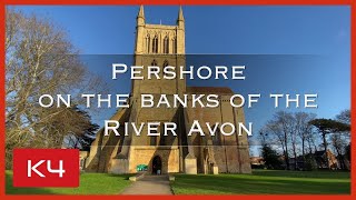 Pershore on the banks of the River Avon With its Georgian buildings Abbey and market [upl. by Aihc]