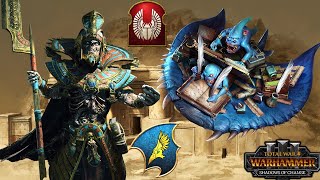 THE BLUE SCRIBES vs SETTRA KING OF KINGS  Tzeentch vs Tomb Kings  Total War Warhammer 3 [upl. by Florri]