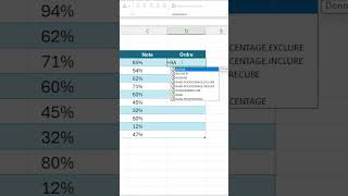 Classer des Notes dans lOrdre en Une Formule astuceexcel classementexcel fonctionrang [upl. by Eenhpad412]