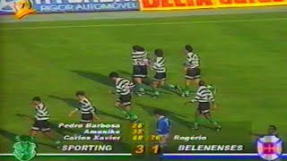 30J  Sporting  3 x Belenenses  1 de 19951996 [upl. by Agem]