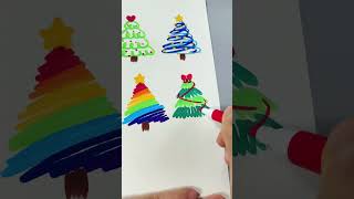 Nine ways to draw a Christmas tree Which one do you like How to draw a Christmas tree Christm [upl. by Flinn126]