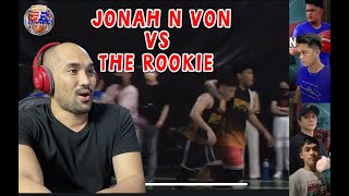 JONAH AND VON VS THE ROOKIE  BATTLE OF YOUTUBER  REACTION [upl. by Aitram829]