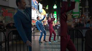 Dance lessons with the 👑 OfficialNickKosir in Times Square NYC 🔥🔥 [upl. by Nomolas228]