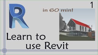 Revit  Complete Tutorial for Beginners  Learn to use Revit in 60 minutes  Part 1 [upl. by Mcclish653]