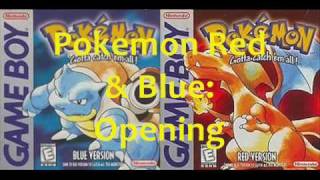 Pokémon Red amp Blue Music Opening Theme [upl. by Avrom]