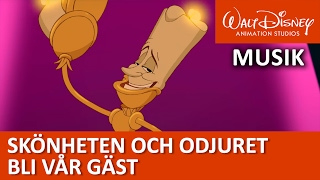 Lumiere sjunger Bli vår gäst  Disneyklassiker Sverige [upl. by Sidras]