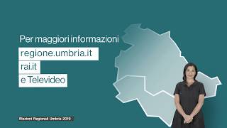 Elezioni Regionali Umbria  27 ottobre 2019  Come si vota [upl. by Aillimac542]