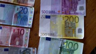 Euro money explained  part 2  Bank notes aka bankbiljetten [upl. by Ayhtnic]