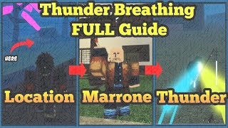 Thunder Breathing FULL Guide  Location  Requirements  Finding Marrone  Demonfall Roblox [upl. by Sebastien]