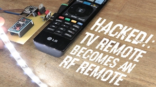 HACKED TV Remote becomes an RF Remote  nRF24L01 [upl. by Ailegna978]