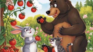 Aaha Tamatar Bade Mazedaar اہا ٹماٹر بڑے مزے دار Tomatoes Party 🥳 Bed Time Stories Kids Fun [upl. by Balduin]