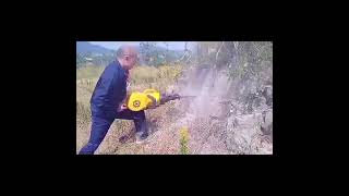 HandHeld Gasoline Jackhammers Inter Combustion Gasoline Rock Drill For Sale rockdrilling [upl. by Nedah117]