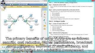 3217 Packet Tracer  Configuring VLANs [upl. by Aiahc133]