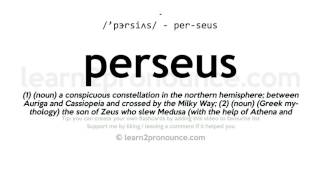 Pronunciation of Perseus  Definition of Perseus [upl. by Atiniuq728]