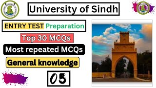 Most important MCQs of General knowledge for Sindh university  20242025 Entrance test Gk MCQs05 [upl. by Brogle]