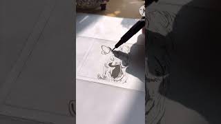 DIY Polaroid art🫣youtubeshorts art drawing [upl. by Nierman]