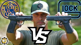 SampW MampP9 vs Glock 17 [upl. by Slavic]