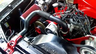 89 mustang b303 cam 17 roller rockers trick flow upper and lower intake gt40p heads [upl. by Naz]