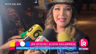 Alicia Villarreal confirma que se divorcia de Cruz Martínez  Gente Regia [upl. by Eisiam]