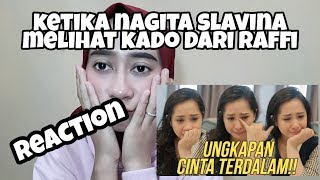 Reaction Nagita Slavina Menangis Melihat Ungkapan Cinta Raffi Ahmad  REACTION [upl. by Jak]