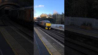 37510 amp 37407 working 7Q84 Ely Papworth to Laira passing Stamford Lincolnshire [upl. by Meade]