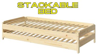 IKEA UTÅKER Review The Stackable Bed Solution For 2 Kids [upl. by Nawat531]