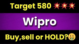 wipro share latest news today wipro share analysis wipro share price target [upl. by Ayimat]