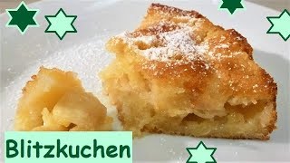 Blitzkuchen Italienischer Apfelkuchen in 10 Minuten bereit für den Ofen Italian apple pie [upl. by Peyton]