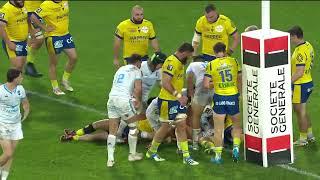 TOP 14  Essai de Mael PERRIN MHR  ASM Clermont  Montpellier Hérault Rugby [upl. by Melamie922]