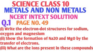 Write the electrondot structures for sodium oxygen and magnesium [upl. by Namas]