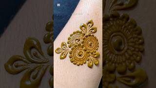 simple floral mehndi design easy henna tutorial  mehndi hennatattoo mehndidesigns [upl. by Suedama]