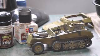 Sd Kfz 2503 Build Tamiya 135 Part 1 of 2 [upl. by Sileray]