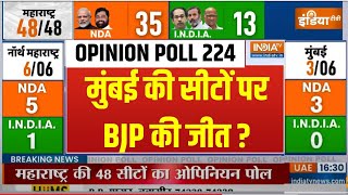 Maharashtra Lok Sabha Opinion Poll 2024 मुंबई की सीटों पर क्या है ओपिनियन पोलBJP की जीत [upl. by Sarena]