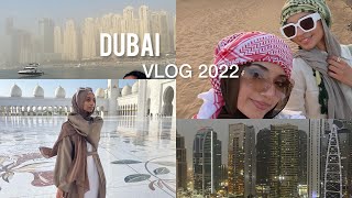 DUBAI VLOG PART 1 2022 BeachManiPediSheikh ZaydWaterworld [upl. by Renruojos]