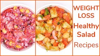 HEALTHY SALAD RECIPES FOR WEIGHT LOSS  Hindi with Eng Subs [upl. by Attelrac762]