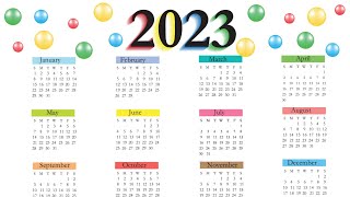 Calendar 2023 with Holidays  Kalendar 2023  indian festival with holidays 2023  Compedu knowledge [upl. by Nae]