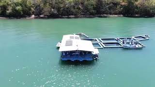 NUEVO RESTAURANTE FLOTANTE EN ISLA CEDROS GOLFO DE NICOYA COSTA RICA [upl. by Lat]