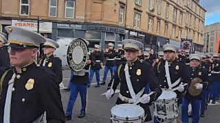 Mourne Young Defenders flute band KilkeelBuild my GallowsGlasgow Boyne Celebrations 6thJuly 2024 [upl. by Anahsohs164]