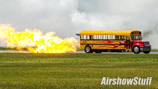 Jet Powered School Bus  300mph  Waterloo Airshow 2014 [upl. by Aneloaup]