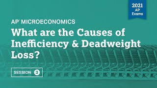 2021 Live Review 3  AP Microeconomics  What are the Causes of Inefficiency amp Deadweight Loss [upl. by Dekow727]