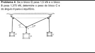 Mecânica Geral  Equilíbrio  Questão resolvida 3 [upl. by Orabla375]