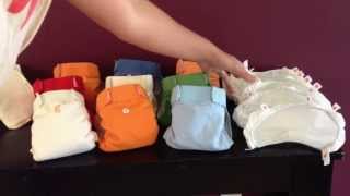 Newborn cloth diaper stash gDiaper prices new and used and making my own inserts [upl. by Vivian]