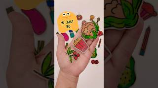 Make your own Stickers in ₹0 🤓🌈 Very Easy 😜 easy paper craft shorts [upl. by Anifur991]