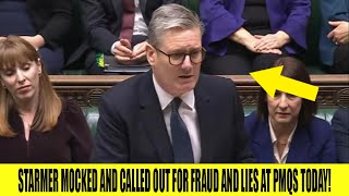 STUTTERING Starmer MOCKED amp Called Out For Fraudulent LIES At PMQs TODAY [upl. by Sirama]