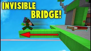 The STRING BRIDGE Method in Bedwars Invisible Bridges [upl. by Ecnerolf739]