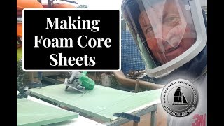 Ep063 Making foam core sheets  Life On The Hulls Building a Catamaran [upl. by Fayre]