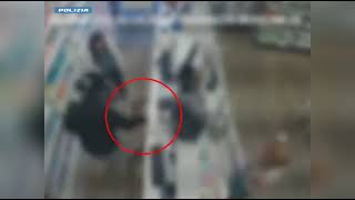 Video Polizia Milano la Polizia di Stato ferma rapinatore seriale di farmacie [upl. by Jorey]