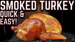 EASIEST WAY TO SMOKE A TURKEY ON PELLET SMOKER PIT BOSS VERTICAL  AMAZING SMOKED TURKEY RECIPE [upl. by Yci]