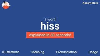 HISS  Meaning and Pronunciation [upl. by Eillehs]